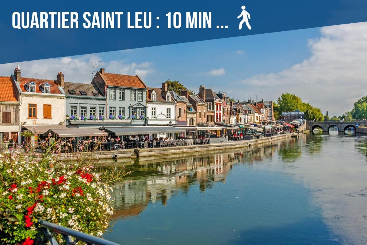 Downtown Rooftop - Centre Ville - Wifi - Terrasse - Netflix Amiens Dış mekan fotoğraf